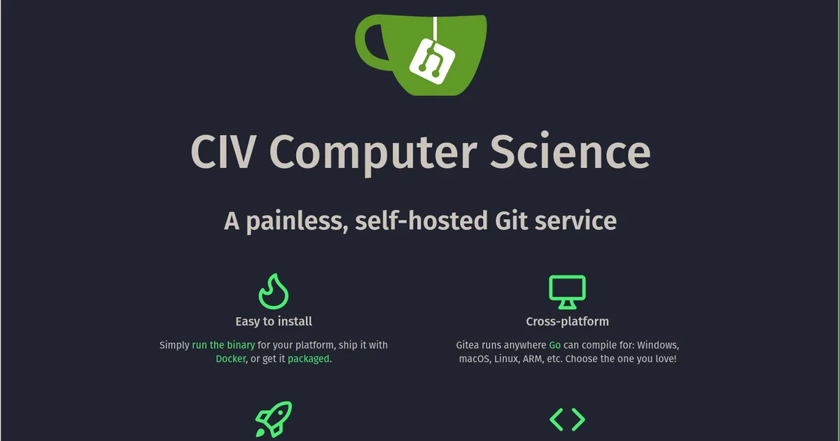 Locally host your own code repositories with lightweight Gitea